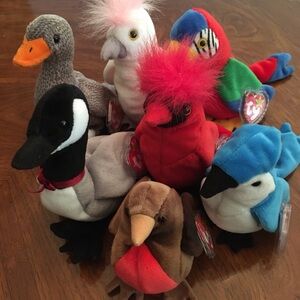NWT TY Beanie Baby lot of 7 birds mint condition